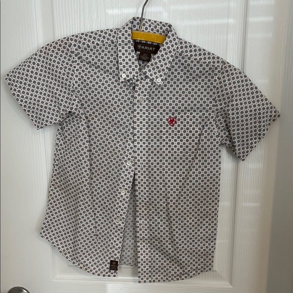 Ariat Men's Geometric Black and White Shirt
